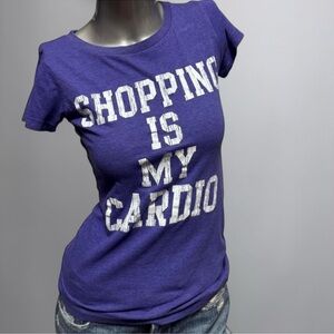 Y2K Shopping Is My Cardio Graphic Tee